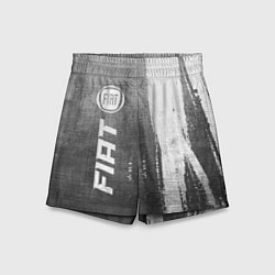Шорты детские Fiat - grey gradient по-вертикали, цвет: 3D-принт