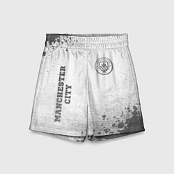 Детские шорты Manchester City - white gradient вертикально