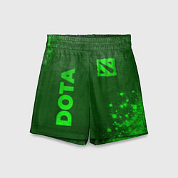 Детские шорты Dota - green gradient вертикально