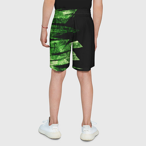 Детские шорты Color green black / 3D-принт – фото 4