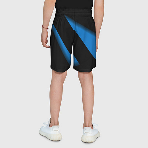 Детские шорты Color blue black line / 3D-принт – фото 4