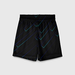 Шорты детские Color blue black, цвет: 3D-принт