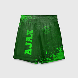 Детские шорты Ajax - green gradient вертикально