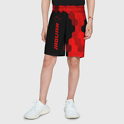 Шорты детские Jaguar - red gradient по-вертикали, цвет: 3D-принт — фото 2