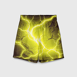 Шорты детские Color yellow black, цвет: 3D-принт