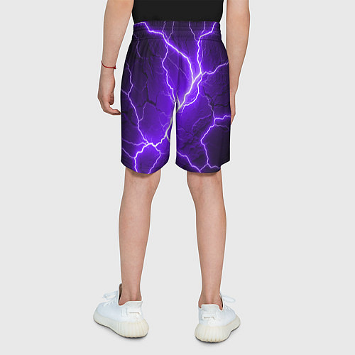 Детские шорты Color purple black / 3D-принт – фото 4