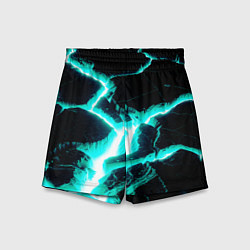Детские шорты Color light blue black