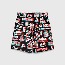 Шорты детские Fortnite glitch game, цвет: 3D-принт