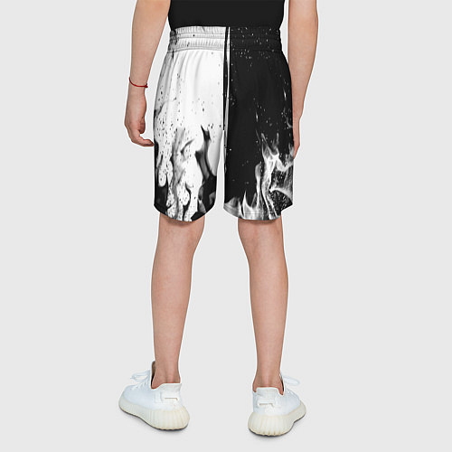 Детские шорты BMW black fire / 3D-принт – фото 4