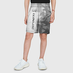 Шорты детские Infiniti - white gradient по-вертикали, цвет: 3D-принт — фото 2