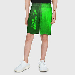 Шорты детские Apex Legends - green gradient по-вертикали, цвет: 3D-принт — фото 2
