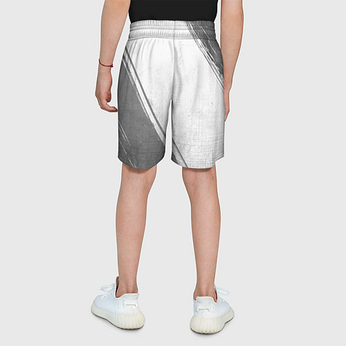 Детские шорты Half-Life - white gradient вертикально / 3D-принт – фото 4