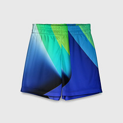 Детские шорты Color blue green