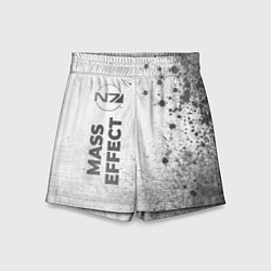 Шорты детские Mass Effect - white gradient по-вертикали, цвет: 3D-принт