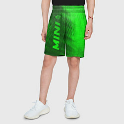 Шорты детские Mini - green gradient по-вертикали, цвет: 3D-принт — фото 2