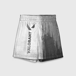 Шорты детские Valorant - white gradient по-вертикали, цвет: 3D-принт