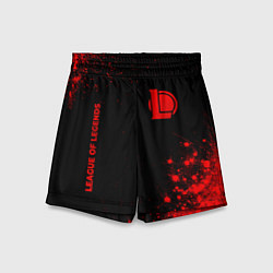 Шорты детские League of Legends - red gradient вертикально, цвет: 3D-принт