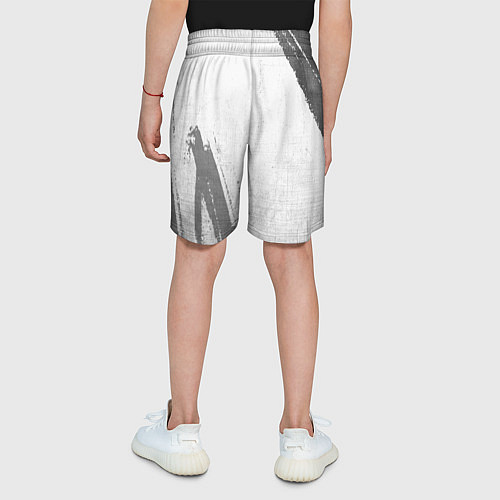 Детские шорты Exeed - white gradient вертикально / 3D-принт – фото 4