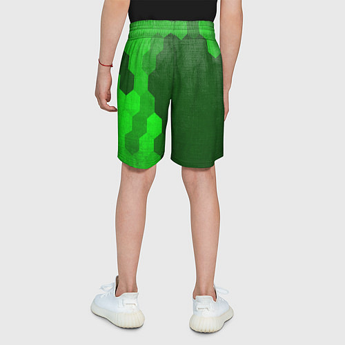 Детские шорты The Last Of Us - green gradient по-вертикали / 3D-принт – фото 4