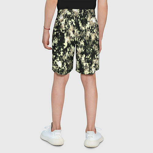 Детские шорты Пятнистый чёрно-бежевый / 3D-принт – фото 4