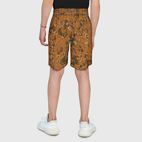 Детские шорты Земли Фабрики - Герои 3 / 3D-принт – фото 4