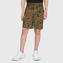 Шорты детские Земли Некрополиса - Герои 3, цвет: 3D-принт — фото 2