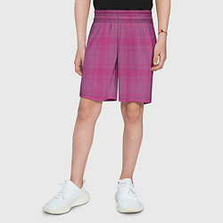 Шорты детские Checkered pink, цвет: 3D-принт — фото 2