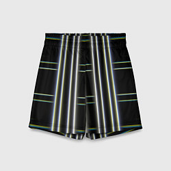 Детские шорты Neon yellow blue white