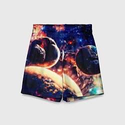Детские шорты Фантастический космос планеты