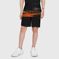 Шорты детские Закат на плато, цвет: 3D-принт — фото 2