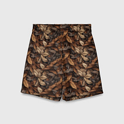 Детские шорты Камуфляж из осенних листьев