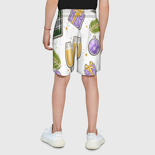 Детские шорты Новогодний вайб / 3D-принт – фото 4