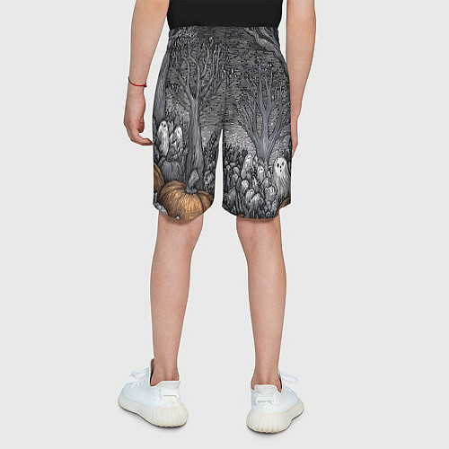 Детские шорты Осенние шалости духов / 3D-принт – фото 4