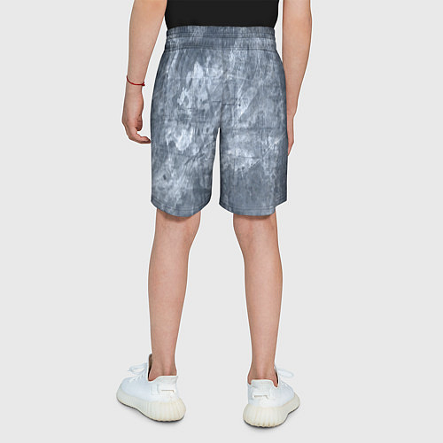 Детские шорты Абстракция - gray-blue / 3D-принт – фото 4
