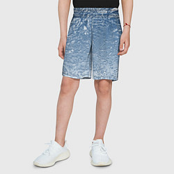 Шорты детские Налипший снег, цвет: 3D-принт — фото 2