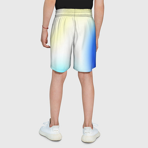 Детские шорты Color yellow blue white / 3D-принт – фото 4
