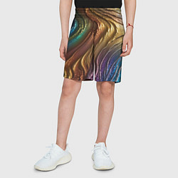Шорты детские Сморщенные складочки жидкости, цвет: 3D-принт — фото 2