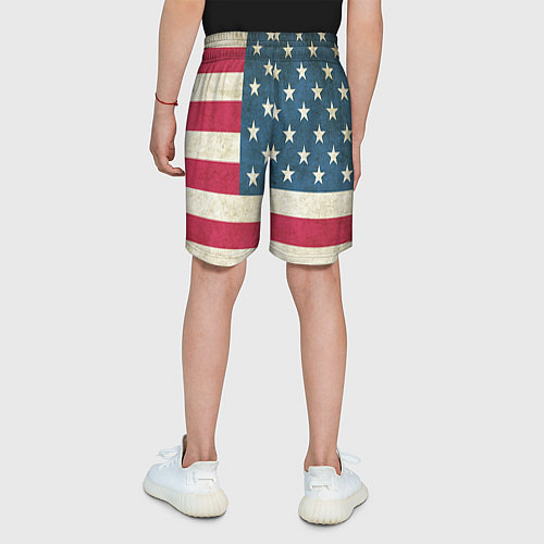 Детские шорты Флаг USA / 3D-принт – фото 4