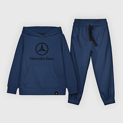 Костюм хлопковый детский Logo Mercedes-Benz, цвет: тёмно-синий
