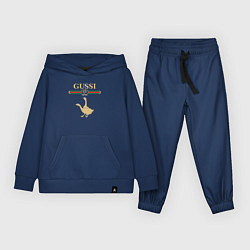 Костюм хлопковый детский GUSSI Fashion, цвет: тёмно-синий