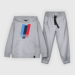 Костюм хлопковый детский BMW motosport, цвет: меланж