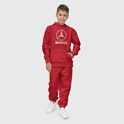 Костюм хлопковый детский MERCEDES-BENZ AMG, цвет: красный — фото 2