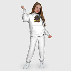 Костюм хлопковый детский Lets the galaxy burn, цвет: белый — фото 2