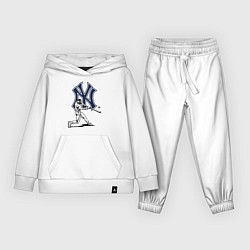 Костюм хлопковый детский New York Yankees - baseball team, цвет: белый