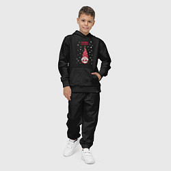 Костюм хлопковый детский Гном с подарком, цвет: черный — фото 2