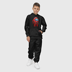 Костюм хлопковый детский AMONG US - Реалистичный, цвет: черный — фото 2