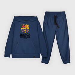 Костюм хлопковый детский Barcelona Football Club, цвет: тёмно-синий