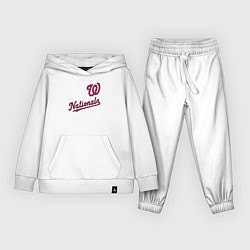 Костюм хлопковый детский Washington Nationals - baseball team!, цвет: белый