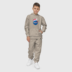 Костюм хлопковый детский NASA NEW YEAR 2022, цвет: миндальный — фото 2
