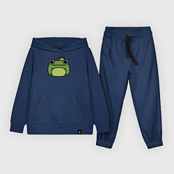 Костюм хлопковый детский Frog Lucky король, цвет: тёмно-синий